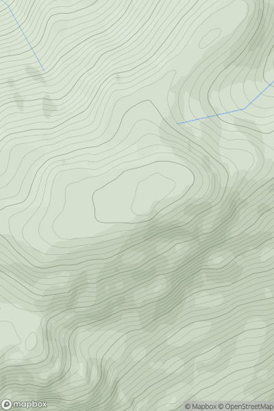 Thumbnail image for Carn Mor [Mallaig to Fort William] showing contour plot for surrounding peak